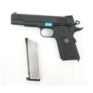 Страйкбольный пистолет WE Colt M1911A1 M.E.U. Black (WE-E008A-BK)